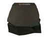Black protective cover for Le Griddle Wee 16-inch built-in griddle, shown completely covering the unit for outdoor protection.