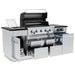 Broil King Imperial QS 590i Grill Center with iQue, open storage view