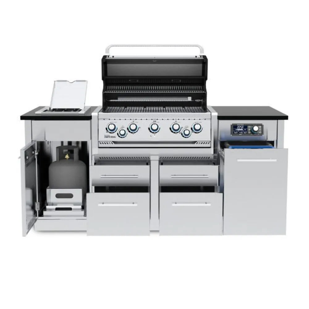 Broil King Imperial QS 590i Grill Center with iQue, front open view