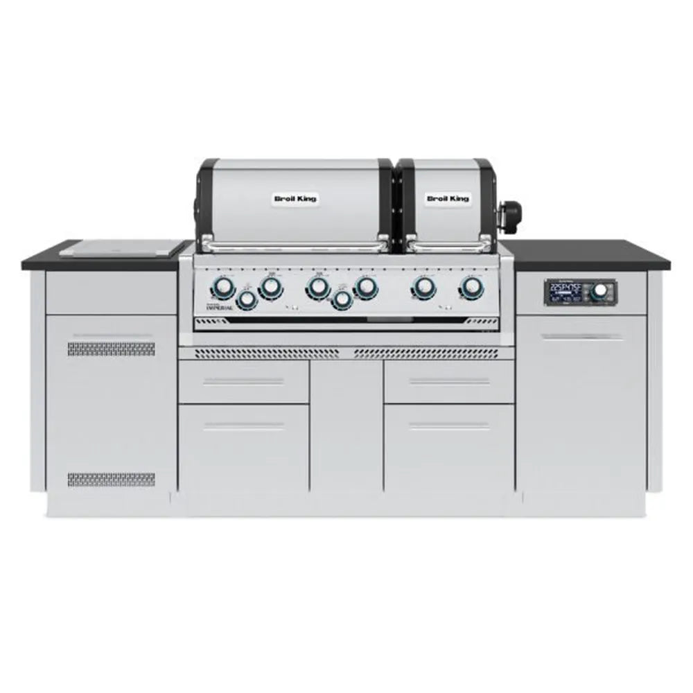 Broil King Imperial QS 690i dual-oven grill center, front view