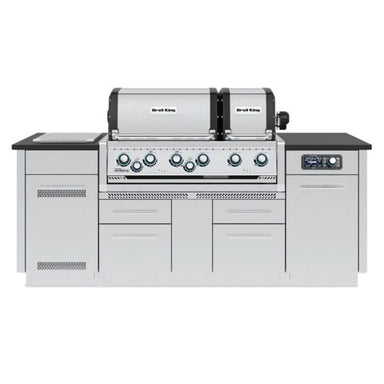 Broil King Imperial QS 690i dual-oven grill center, front view