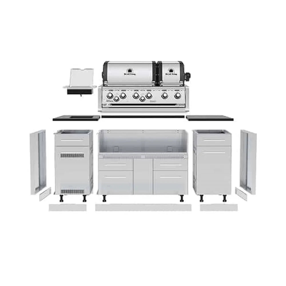 Broil King Imperial S 690i Grill Center dual ovens, modular components