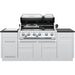 Broil King Imperial S 690i Grill Center dual ovens with lids open