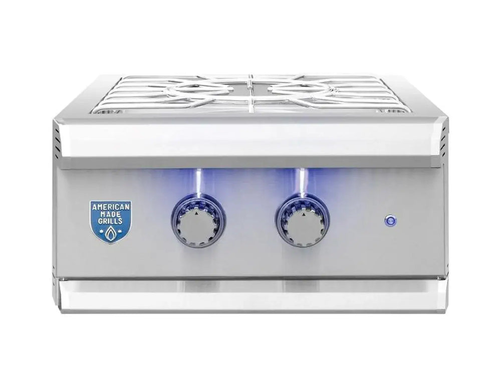 American Made Grills Muscle MUSPB2 Built-in Power Burner - 65,000 BTU high-heat outdoor cooktop