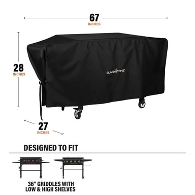 Blackstone 36" Griddle Cover Dimensions – Fits Low and High Shelf Griddles, 67x28x27 Inches