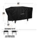 Blackstone 36" Griddle Cover Dimensions – Fits Low and High Shelf Griddles, 67x28x27 Inches