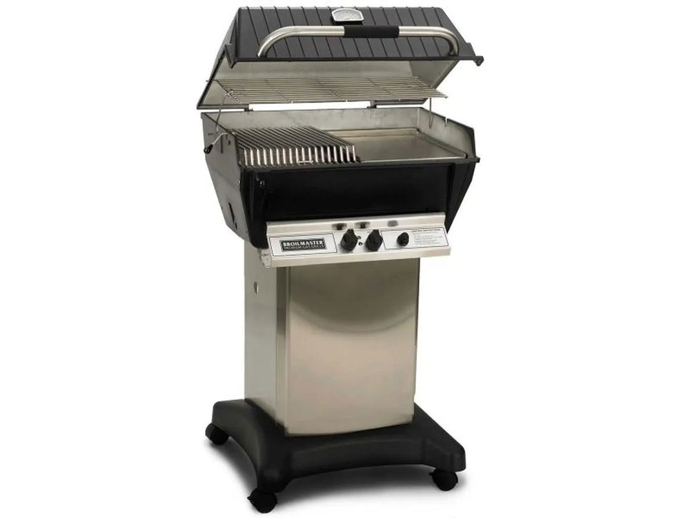 Broilmaster P3SX/P3SXN Grill Head with Griddle on Stainless Cart