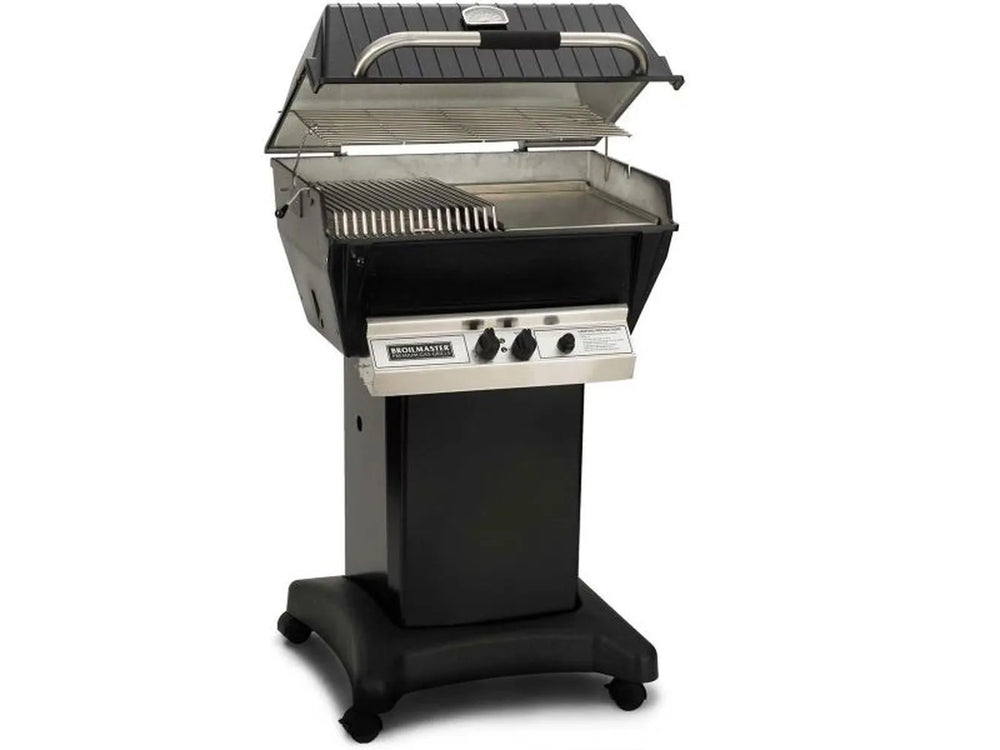 Broilmaster P3SX/P3SXN Grill Head with Griddle on Black Cart