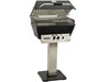 Broilmaster P3XF 27" Gas Grill Head & Griddle on Stainless Steel Patio Post