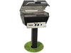 Broilmaster P3XF 27" Gas Grill Head & Griddle on Black In-Ground Post