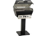 Broilmaster P3XF 27" Gas Grill Head & Griddle on Black Patio Post