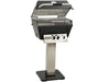 Broilmaster P4X 24" Gas Grill Head, Bowtie Burner on Stainless Steel Patio Post