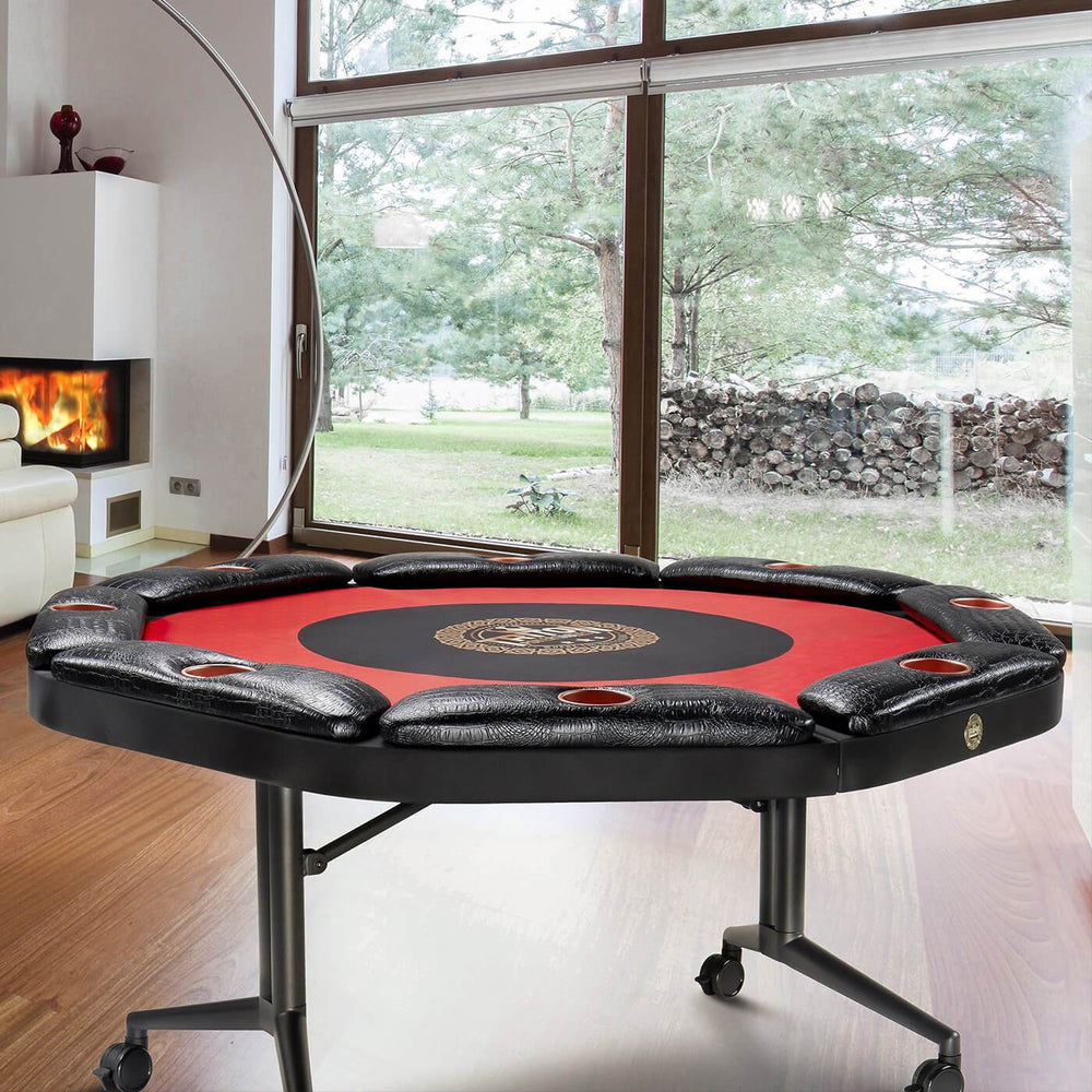 Triton 8 Person Poker Table – Foldable & Comfortable