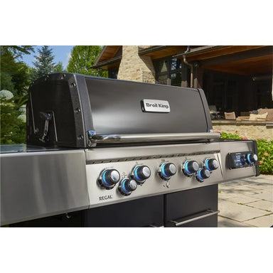 Broil King Regal Q 590 Pro IR smart gas grill control panel, close-up