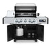 Broil King Regal Q 590 Pro IR smart gas grill with lid open