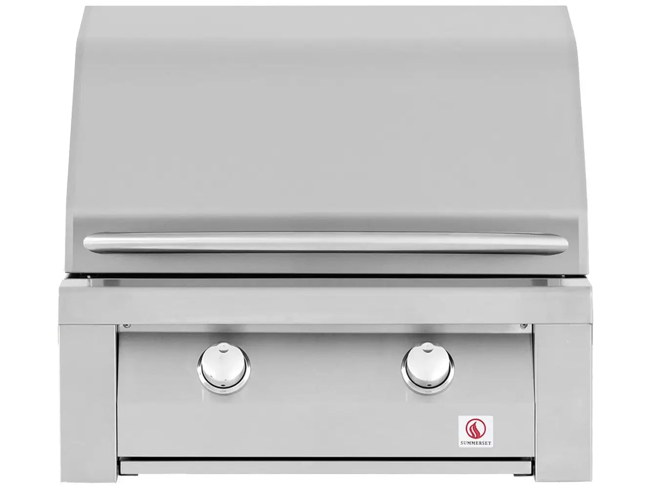 Summerset Resort 30” Grill – 2-Burner Commercial Built-In Closed Lid Front View