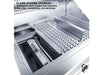 Sunstone RUBY3B flame divider upgrade separating heat zones for searing and smoking