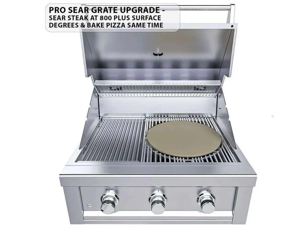 Sunstone RUBY3B pro sear grate upgrade reaching 800 degree surface for steak and pizza