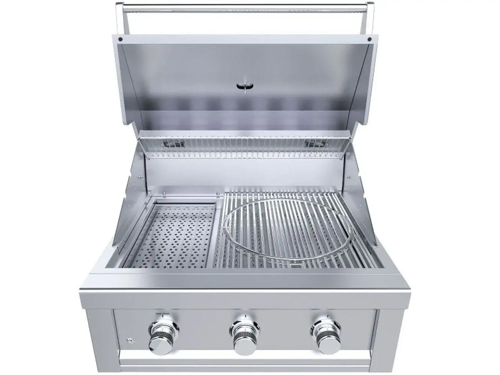 Sunstone RUBY3B 30-inch built-in gas grill front view