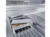 Sunstone RUBY3B built-in gas grill with included stainless steel smoker box up to 750 degrees