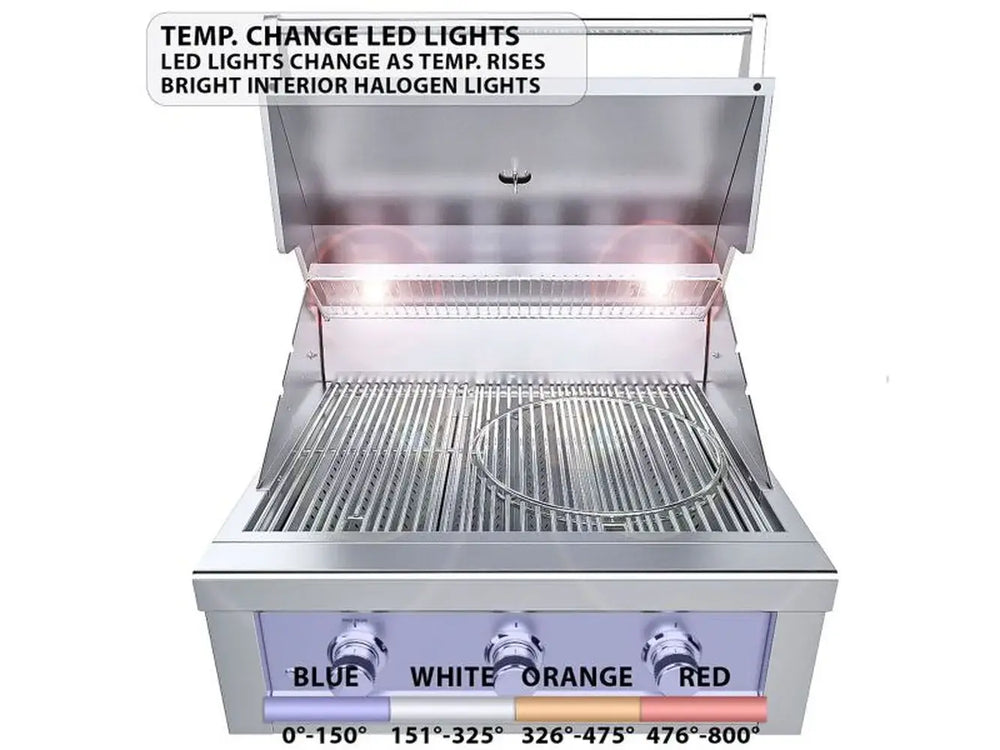 Sunstone RUBY3B LED temperature control knobs with color-changing lights and interior halogen lighting