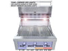 Sunstone RUBY3B LED temperature control knobs with color-changing lights and interior halogen lighting