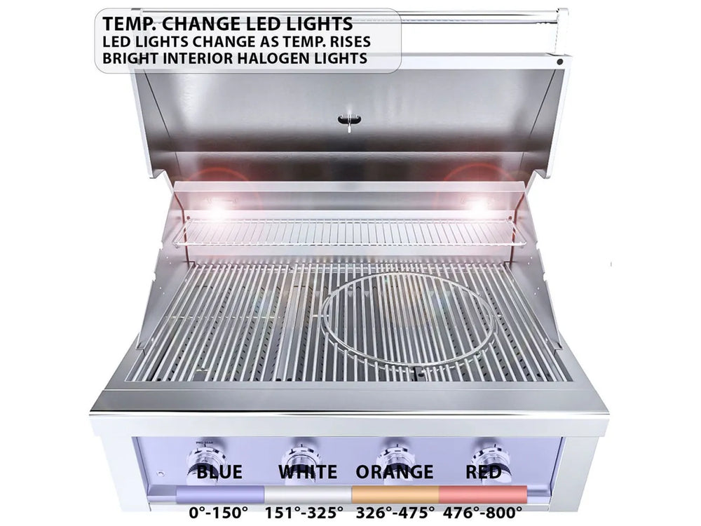 Sunstone RUBY4B LED control knobs with temperature color change and bright interior halogen lights
