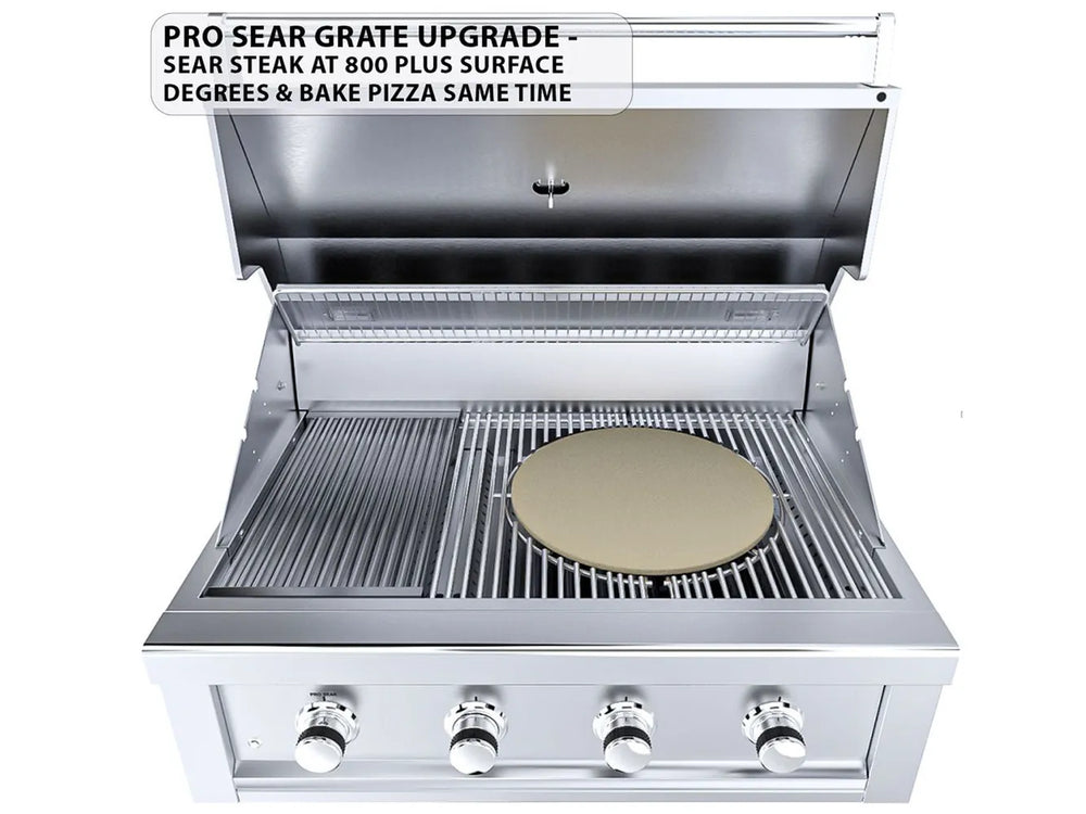 Sunstone RUBY4B Pro-Sear grate upgrade reaching 800+ degrees for steak and pizza