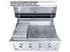 Sunstone RUBY4B fryer and steamer upgrade with deep fryer basket for outdoor cooking