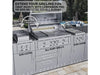 Sunstone RUBY4B 36-inch built-in gas grill with companion pro and double burner modules