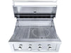 Sunstone RUBY4B 36-inch stainless steel built-in gas grill open lid with removable round grate