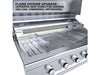 Sunstone RUBY4BIR flame divider upgrade for separate heat zones grilling and smoking