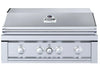 Sunstone RUBY4BIR 36-inch built-in gas grill with infrared burner, rotisserie system, and stainless steel hood