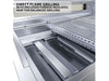 Sunstone RUBY4BIR direct flame grilling system with enclosed firebox for balanced heat distribution