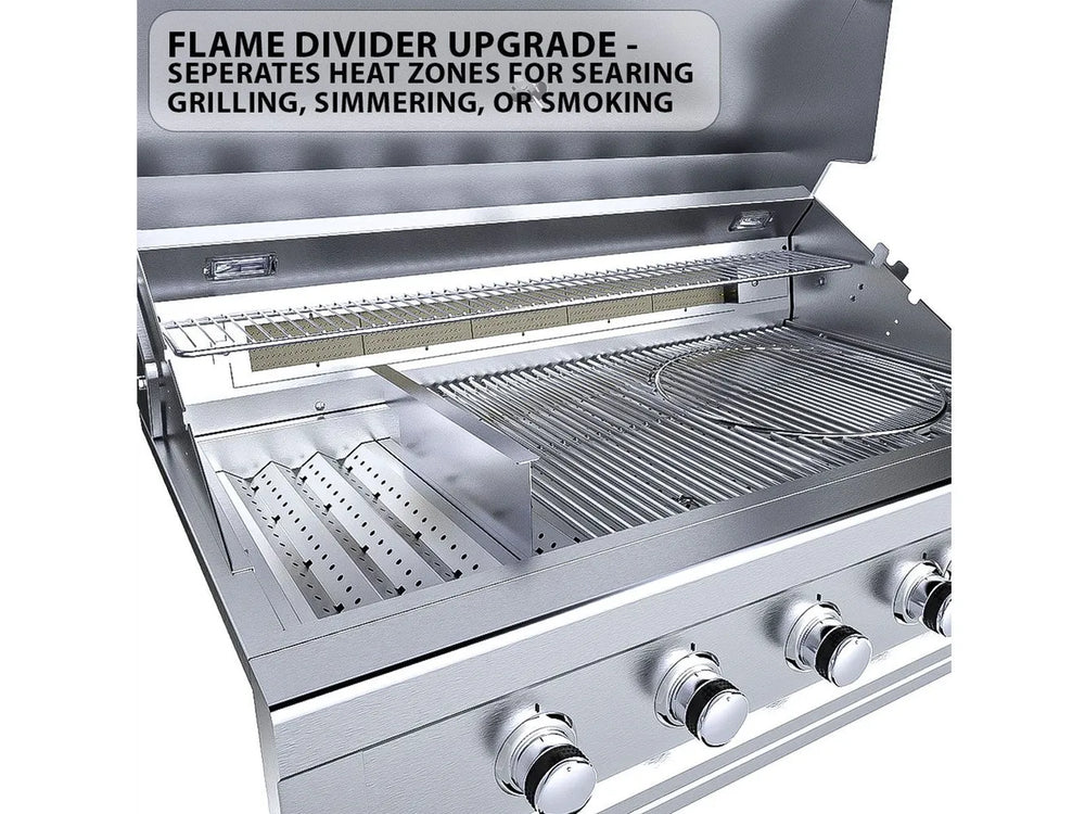 Sunstone RUBY5BIR flame divider upgrade for separated heat zones and precision grilling
