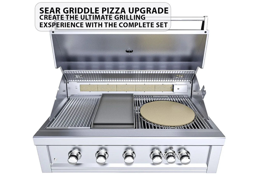 Sunstone RUBY5BIR sear grate and pizza stone upgrade for high-heat 800-degree grilling