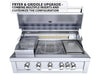 Sunstone RUBY5BIR fryer and steel griddle upgrade with customizable grill insert configuration