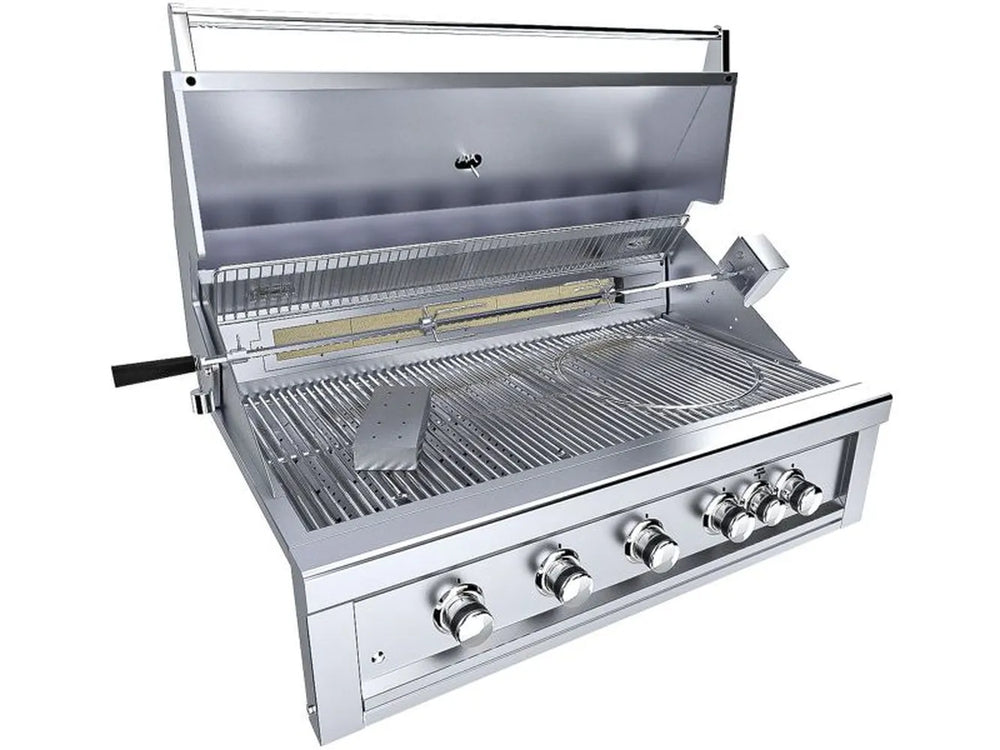 Sunstone RUBY5BIR 42-inch built-in gas grill with infrared burner and rotisserie system