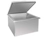 Wildfire WFSIC 304 Stainless Small Ice Chest Open Lid Angled View
