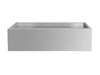 Front-only view of Summerset 32-inch outdoor stainless steel farmhouse sink basin.