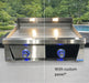 Le Griddle OML75BLKPNL custom black front panel installed on gas griddle