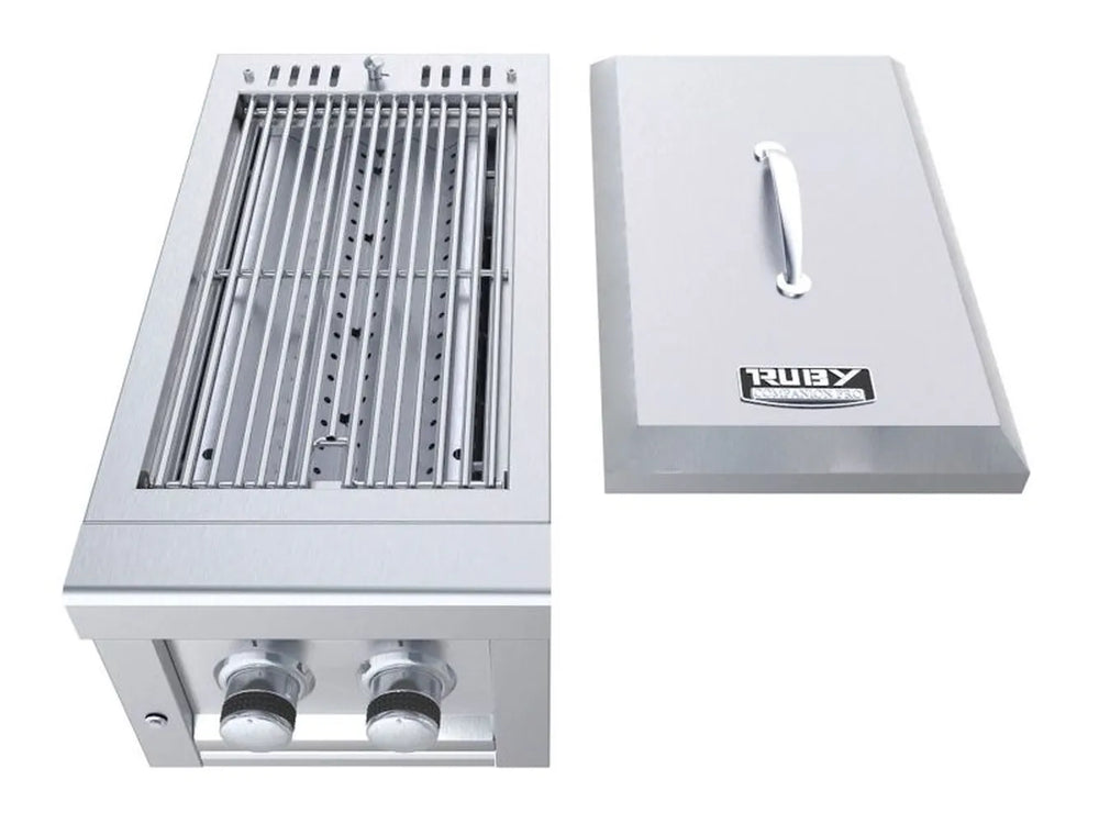 Sunstone SUN13CPRO 13-inch Pro Burner with 304 stainless steel grates and removable cover