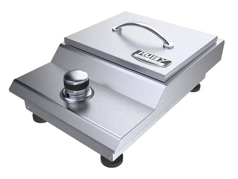 Sunstone SUN13VSB 13-inch Versa Single Burner with stainless steel cover and control knob