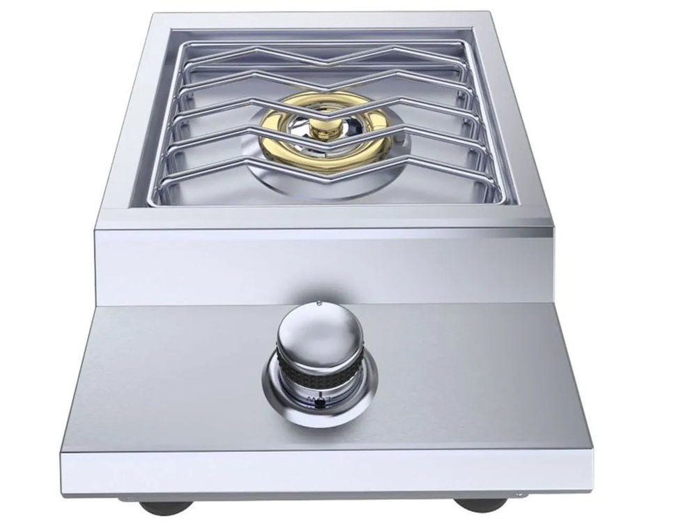 Sunstone SUN13VSB 13" built-in single side burner with heavy-duty stainless steel grate