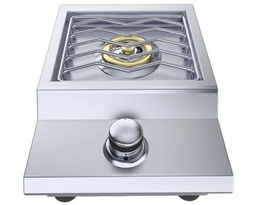 Sunstone SUN13VSB 13" built-in single side burner with heavy-duty stainless steel grate