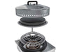Sunstone SUN24PCB hood interior with adjustable top vent for heat and smoke control