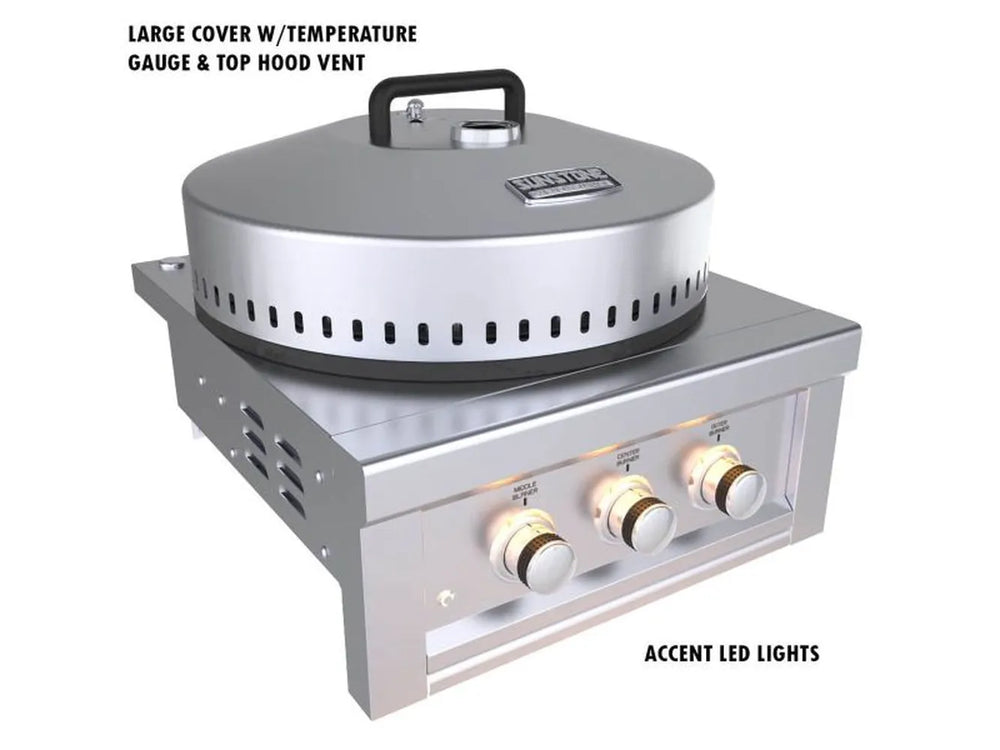 Sunstone SUN24PCB 65,000 BTU power burner with circular 304 stainless steel cooking grate