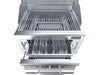 Sunstone SUNCHSZ28 adjustable charcoal burn tray and dual ash drawer system