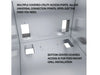 Interior close-up of Sunstone SUNJK20 showing multiple covered utility access ports for universal connection points and post-mount grill installation.