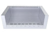 Front view of Sunstone SUNJK40 40-Inch 304 Stainless Steel Appliance Jacket for Ruby 4-Burner grills featuring double-walled heat insulation.